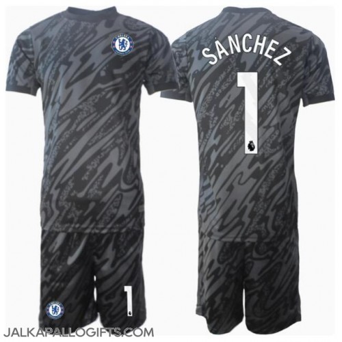 Chelsea Robert Sanchez #1 Maalivahti Vieras Peliasu Lasten 2024-25 Lyhythihainen (+ Lyhyet housut)